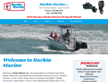 Tablet Screenshot of harbinmarine.com